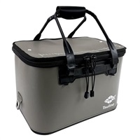 セミハードバッカン【肉厚EVA採用で丈夫/磯/堤防】(36cm-クールグレー)